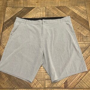 Ron Jon Light Gray Flat-Front Men's Shorts